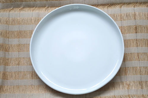 BANDEJA LOZA EXTRA GRANDE BLANCA REDONDA