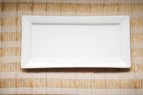 BANDEJA LOZA GRANDE BLANCA RECTANGULAR