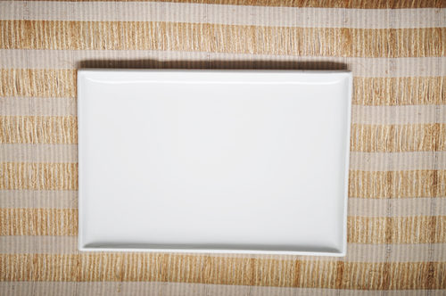 BANDEJA LOZA GRANDE BLANCA RECTANGULAR
