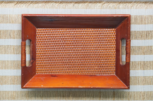 BANDEJA MADERA GRANDE RECTANGULAR DISEÑO