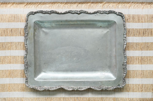 BANDEJA ACERO GRANDE RECTANGULAR DISEÑO