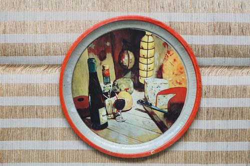 BANDEJA ALUMINIO GRANDE REDONDA DISEÑO