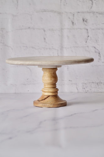 BASE TORTA MARMOL MADERA GRANDE