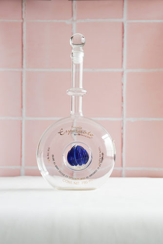 BOTELLA ALTA DECORADA