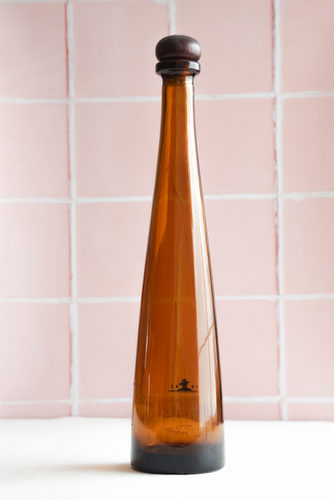 BOTELLA AMBAR ALTA