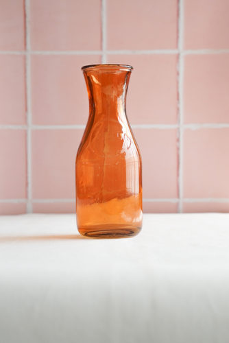 BOTELLA VIDRIO TEXTURA NARANJA