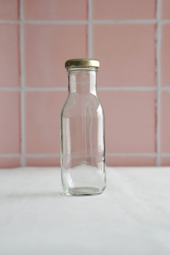 BOTELLA DE VIDRIO ALTA