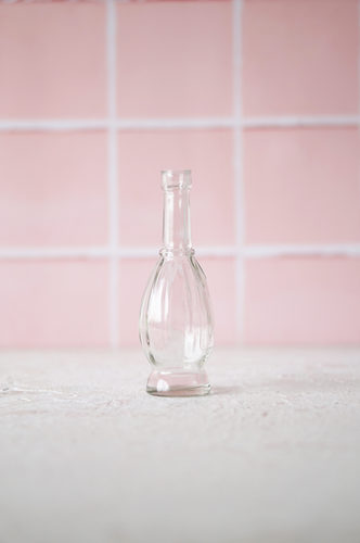 BOTELLA VIDRIO CON CUELLO ALTO