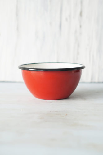 BOWL PELTRE GRANDE DISEÑO ROJO