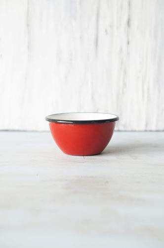 BOWL PELTRE PEQUEÑO DISEÑO ROJO