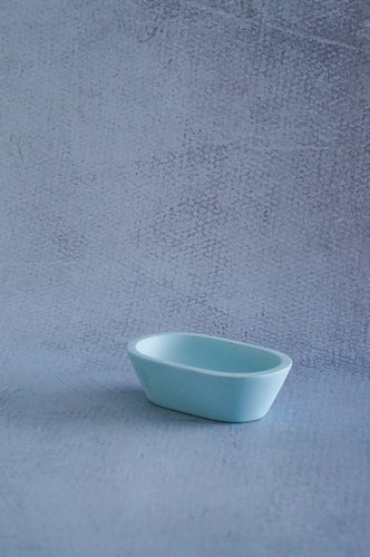 BOWL MADERA MEDIANO AZUL OVALADO