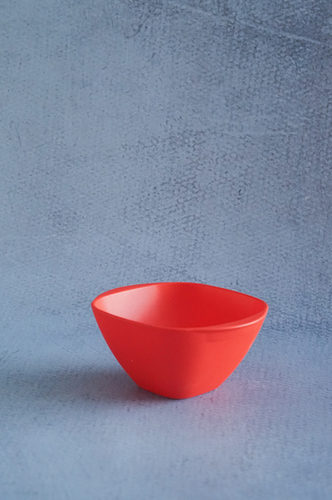 BOWL LOZA MEDIANO ROJO CUADRADO 1