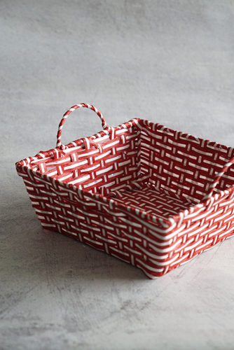 CANASTO ROJO RECTANGULAR