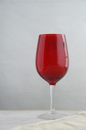 COPA VIDRIO GRANDE ROJA