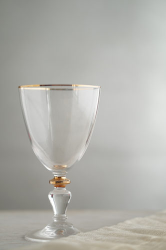 COPA VIDRIO GRANDE TEXTURA DORADO