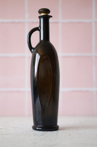 BOTELLA VIDRIO NEGRA ALTA