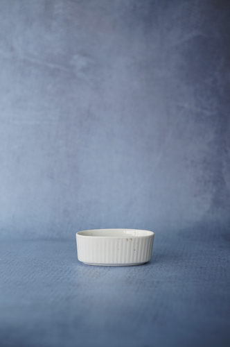 BOWL LOZA PEQUEÑO BLANCO OVALADO TEXTURA