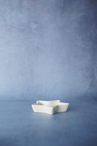 BOWL LOZA PEQUEÑO BLANCO DISEÑO ESTRELLA