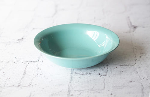 PLATO HONDO LOZA GRANDE VERDE