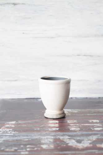 MATERA CERAMICA PEQUEÑA BLANCA
