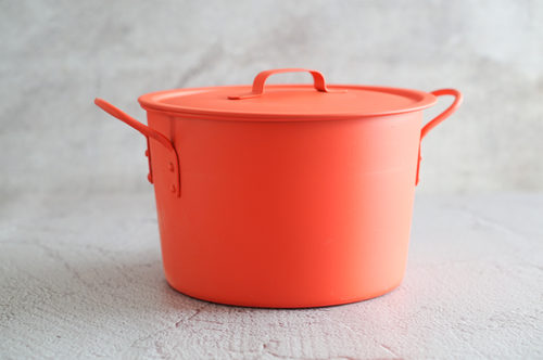OLLA ALUMINIO GRANDE PINTADA ROJA