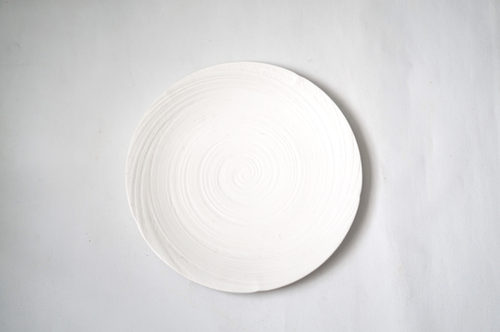 PLATO LOZA GRANDE BLANCO TEXTURA