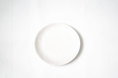PLATO LOZA MEDIANO BLANCO