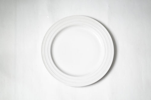 PLATO LOZA GRANDE BLANCO TEXTURA