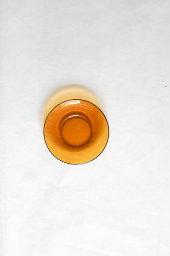 PLATO VIDRIO PEQUEÑO AMARILLO