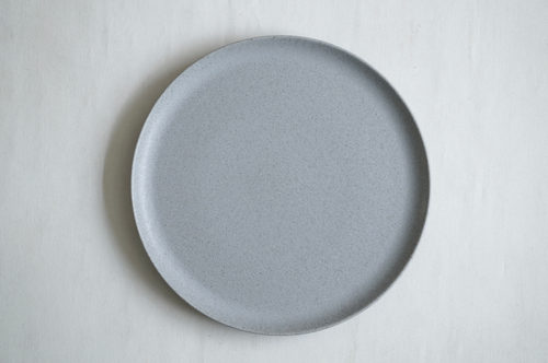 PLATO LOZA GRANDE GRIS