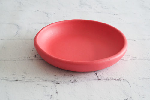 PLATO HONDO BARRO MEDIANO ROJO