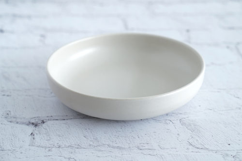PLATO HONDO LOZA GRANDE BLANCO