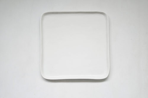 PLATO LOZA GRANDE BLANCO CUADRADO