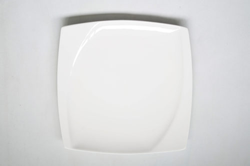 PLATO LOZA GRANDE BLANCO CUADRADO
