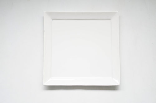 PLATO LOZA GRANDE BLANCO CUADRADO