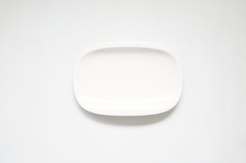 PLATO LOZA MEDIANO BLANCO OVALADO