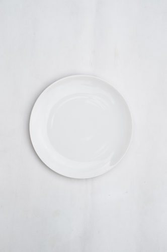 PLATO LOZA MEDIANO BLANCO