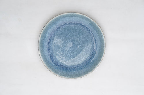 PLATO LOZA GRANDE AZUL DISEÑO