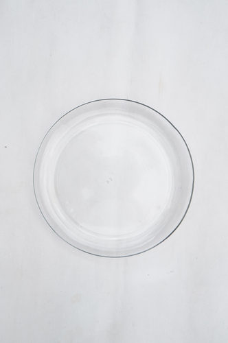 PLATO VIDRIO GRANDE TRANSPARENTE