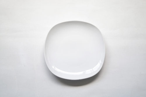 PLATO LOZA MEDIANO BLANCO CUADRADO