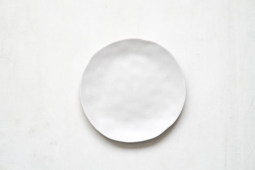 PLATO LOZA BLANCO IRREGULAR