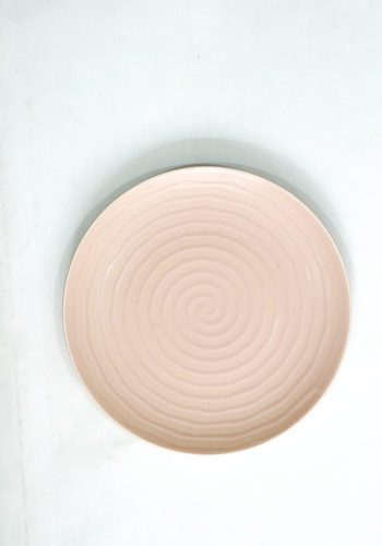 PLATO LOZA GRANDE ROSA TEXTURA