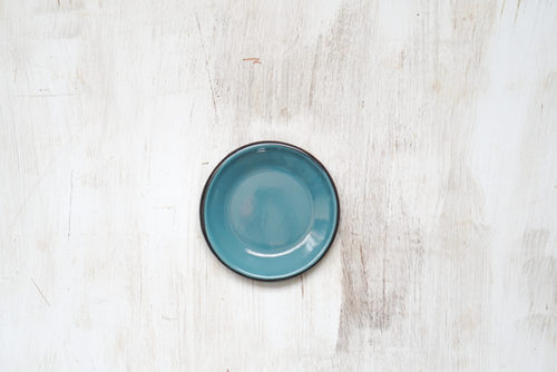 PLATO PELTRE PEQUEÑO DISEÑO AZUL