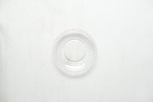 PLATO PEQUEÑO DE CRISTAL CON BORDE DECORADO