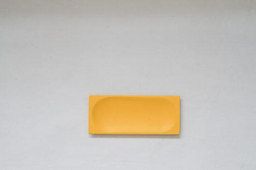 PLATO MADERA PEQUEÑO AMARILLO RECTANGULAR