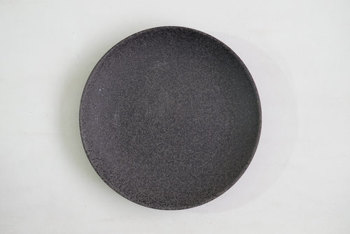 PLATO LOZA GRANDE NEGRO TEXTURA