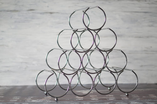 PORTA VINO ALUMINIO