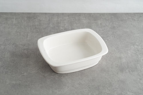 REFRACTARIA LOZA MEDIANA BLANCA RECTANGULAR