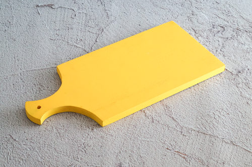 TABLA MADERA GRANDE AMARILLA