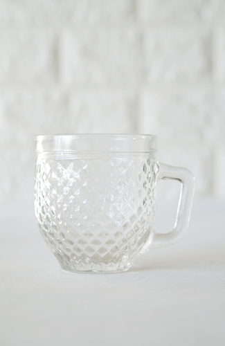 TAZA VIDRIO GRANDE TEXTURA